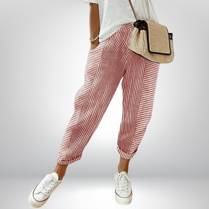 Marilyn™ | Luźne spodnie w paski