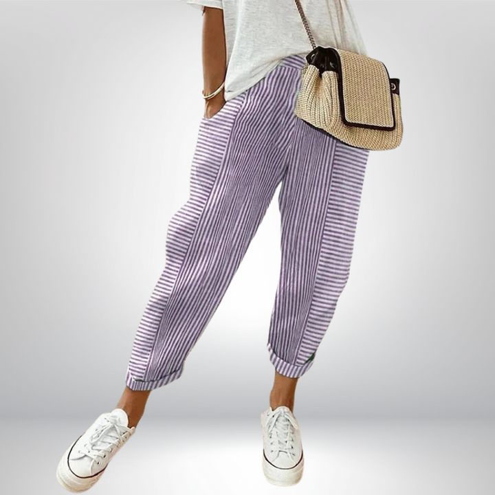 Marilyn™ | Luźne spodnie w paski