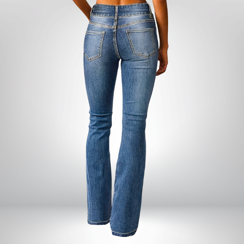 Clara™ | Klasyczne jeansy z rozszerzaną nogawką
