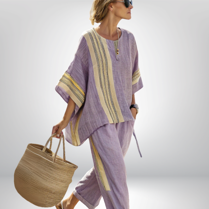 Daisy™ | Boho komplet w paski