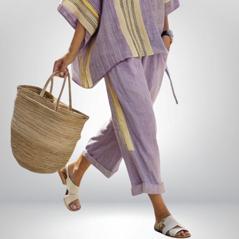 Daisy™ | Boho komplet w paski