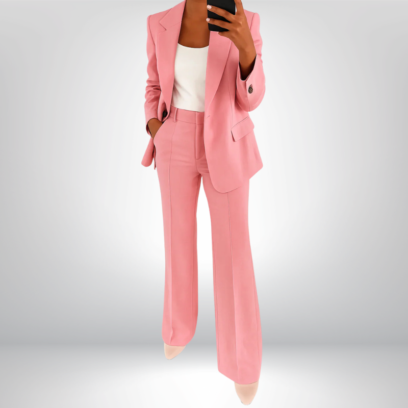 Vanessa™ | Elegancki komplet garniturowy z rozszerzanymi spodniami
