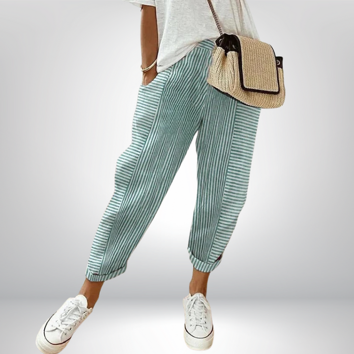 Marilyn™ | Luźne spodnie w paski