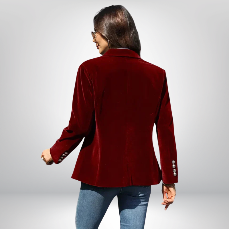 Veronica™ | Aksamitna marynarka taliowana