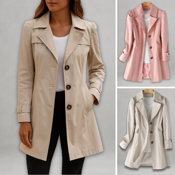 Eleanor | Classic Button Trench Coat