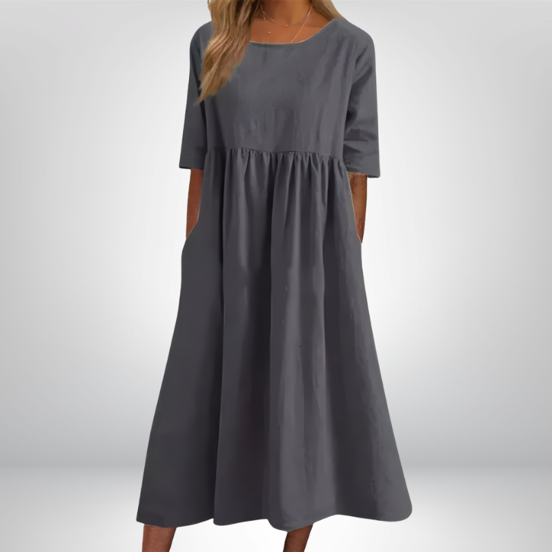 Elaine™ | Sukienka midi o luźnym kroju