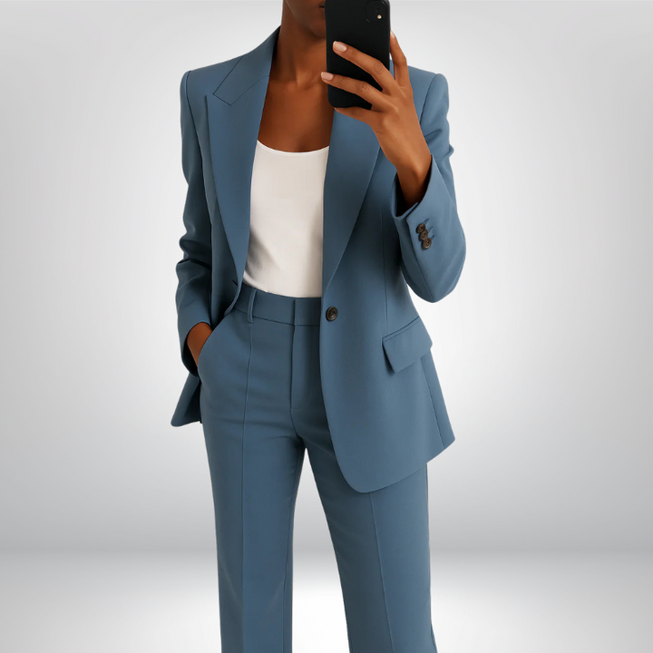 Vanessa™ | Elegancki komplet garniturowy z rozszerzanymi spodniami