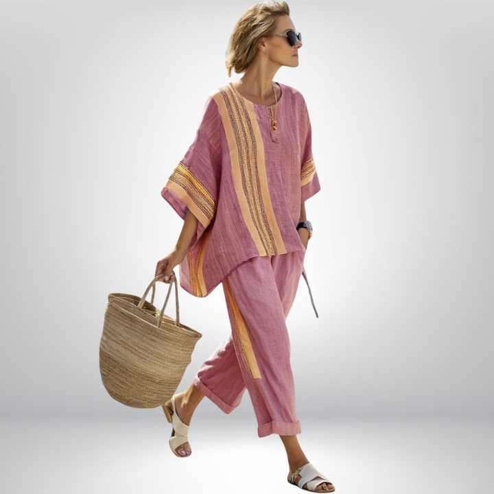 Daisy™ | Boho komplet w paski