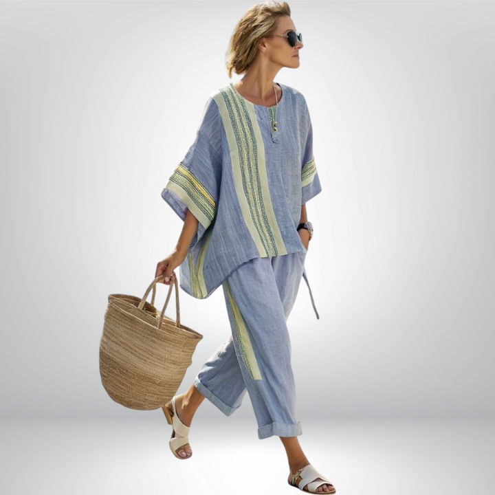 Daisy™ | Boho komplet w paski