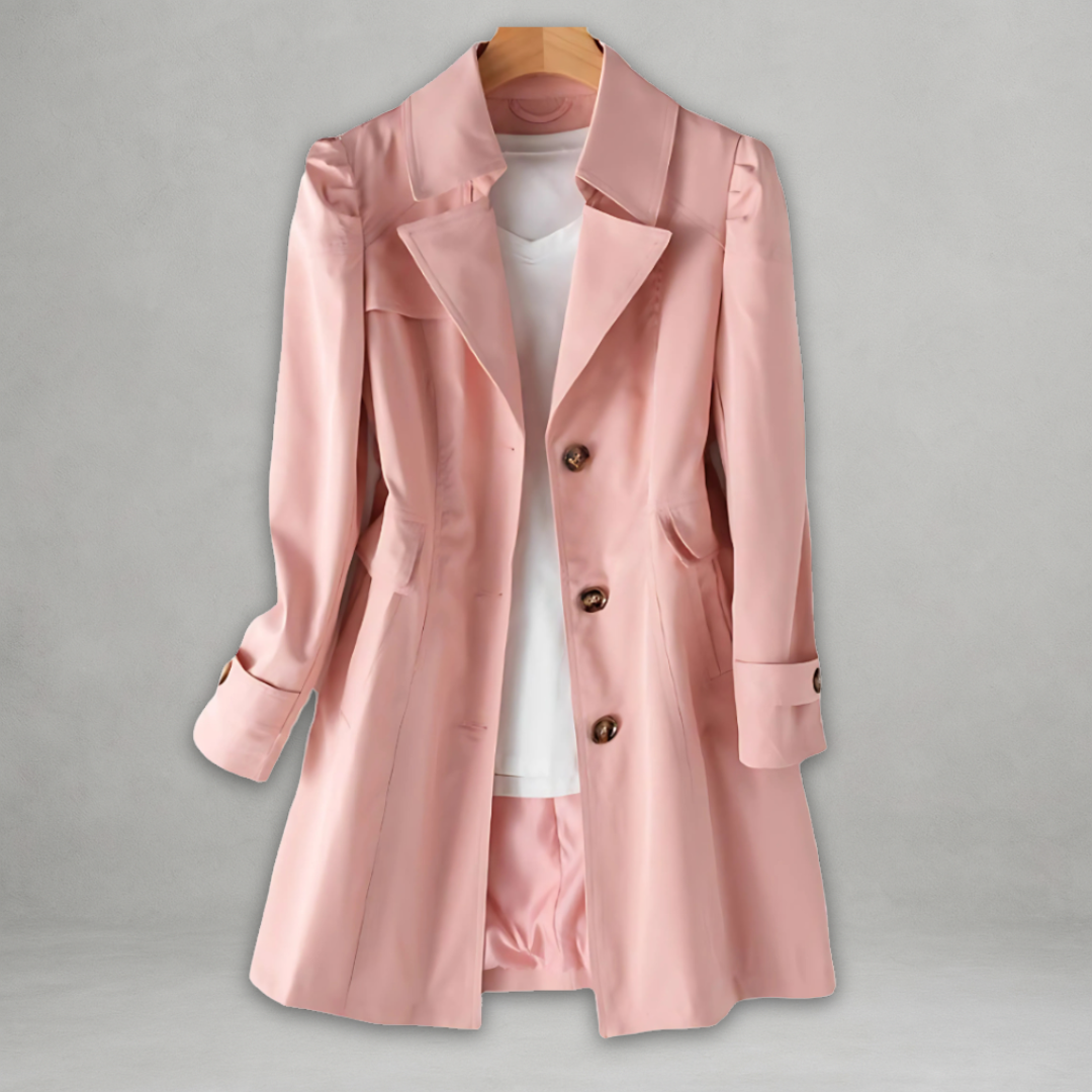 Eleanor | Classic Button Trench Coat