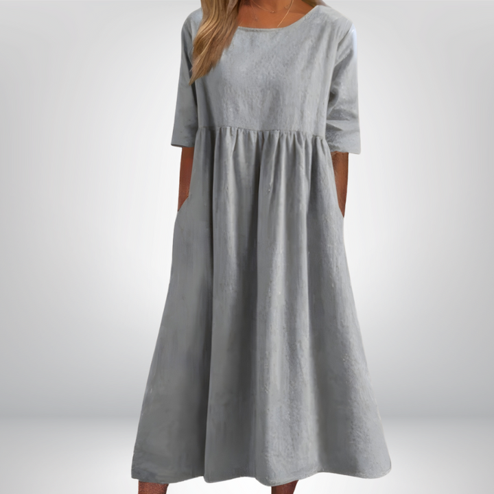 Elaine™ | Sukienka midi o luźnym kroju