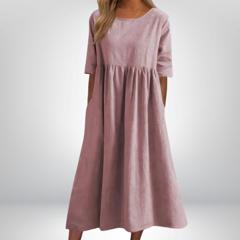 Elaine™ | Sukienka midi o luźnym kroju