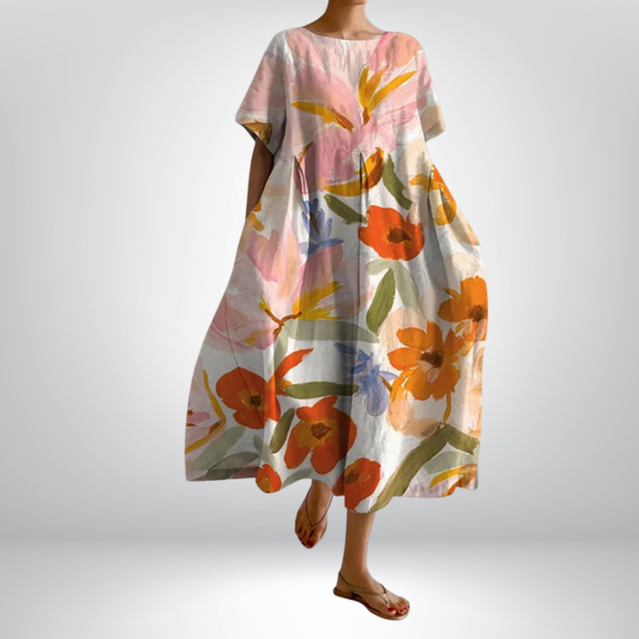 Valentina™ | Zwiewna kwiatowa sukienka letnia