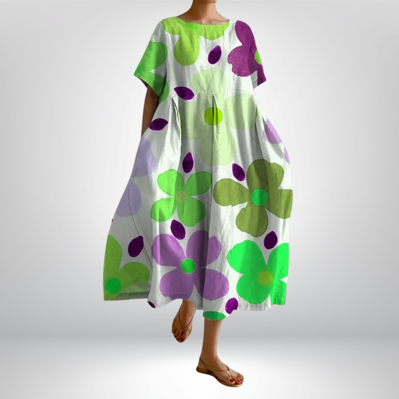 Valentina™ | Zwiewna kwiatowa sukienka letnia