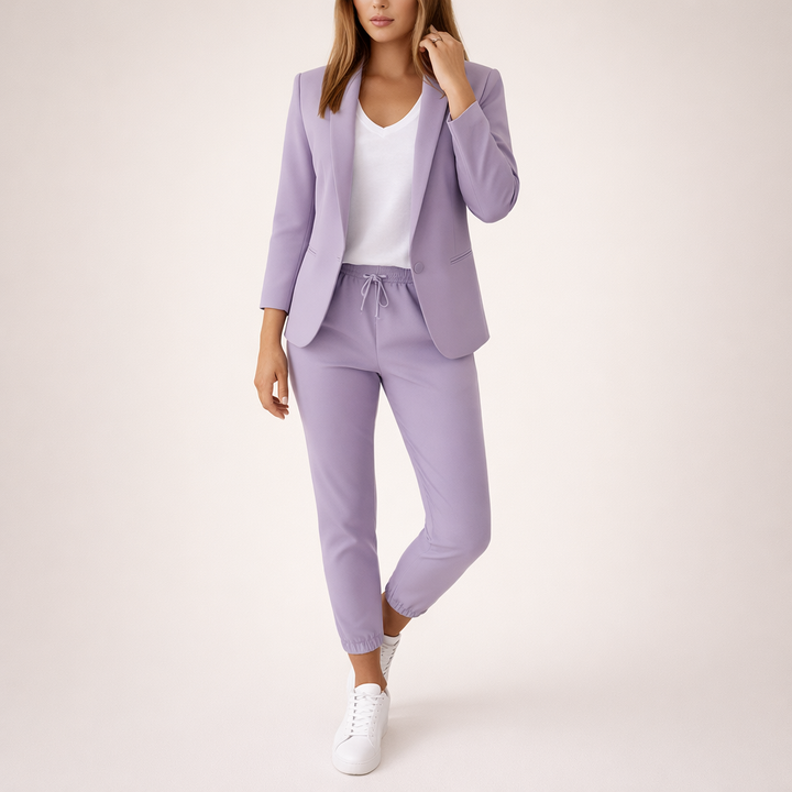 Eva™ | Luźny komplet garniturowy ze sportowym akcentem