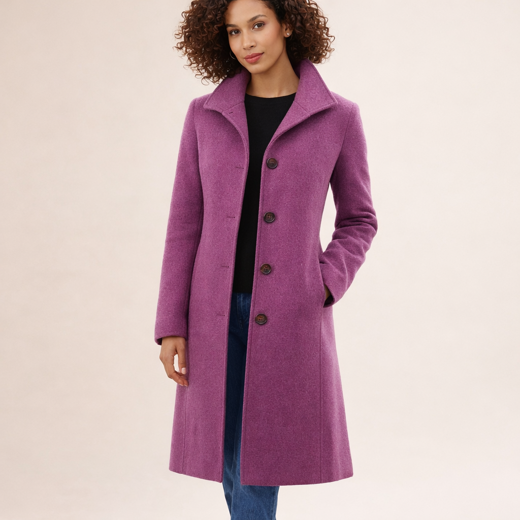 Joanna | Klasyczny Płaszcz Z Guzikami