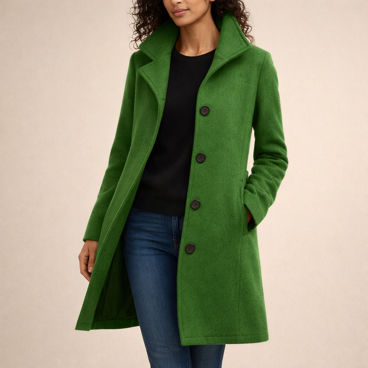 Joanna | Klasyczny Płaszcz Z Guzikami