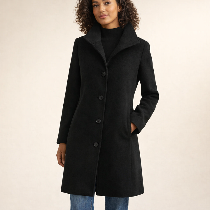 Joanna | Klasyczny Płaszcz Z Guzikami