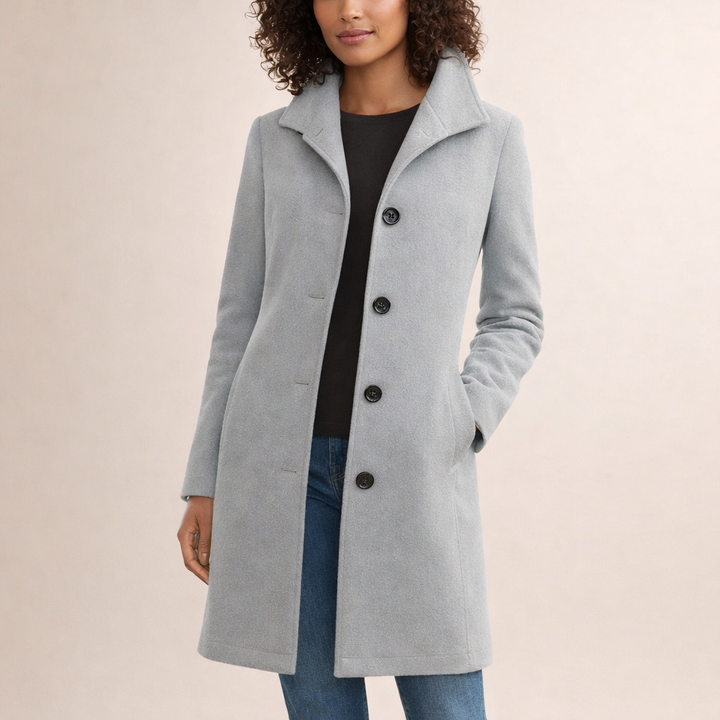 Joanna | Klasyczny Płaszcz Z Guzikami