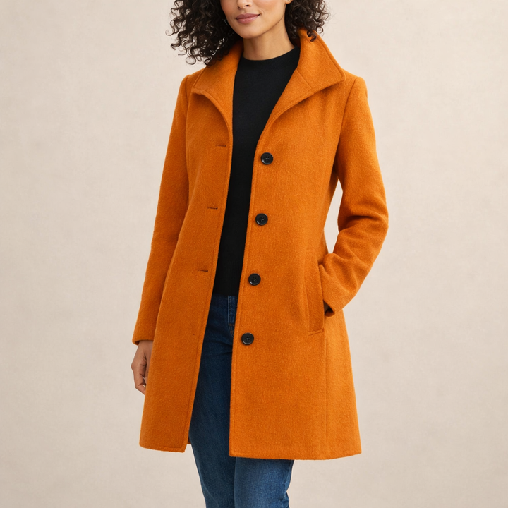 Joanna | Klasyczny Płaszcz Z Guzikami