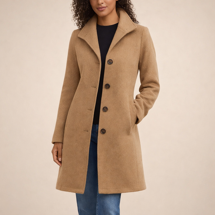 Joanna | Klasyczny Płaszcz Z Guzikami