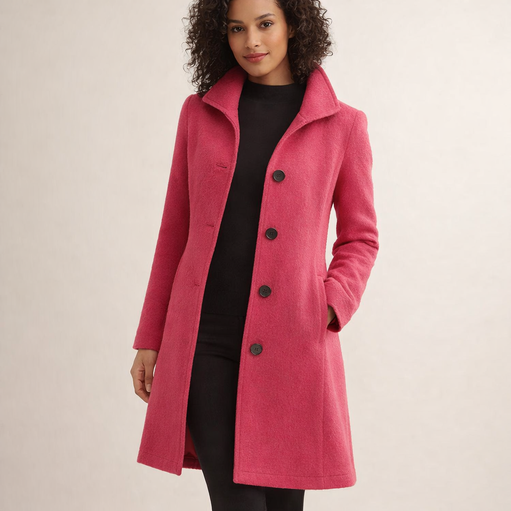 Joanna | Klasyczny Płaszcz Z Guzikami