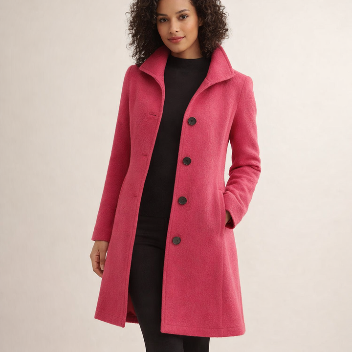 Joanna | Klasyczny Płaszcz Z Guzikami