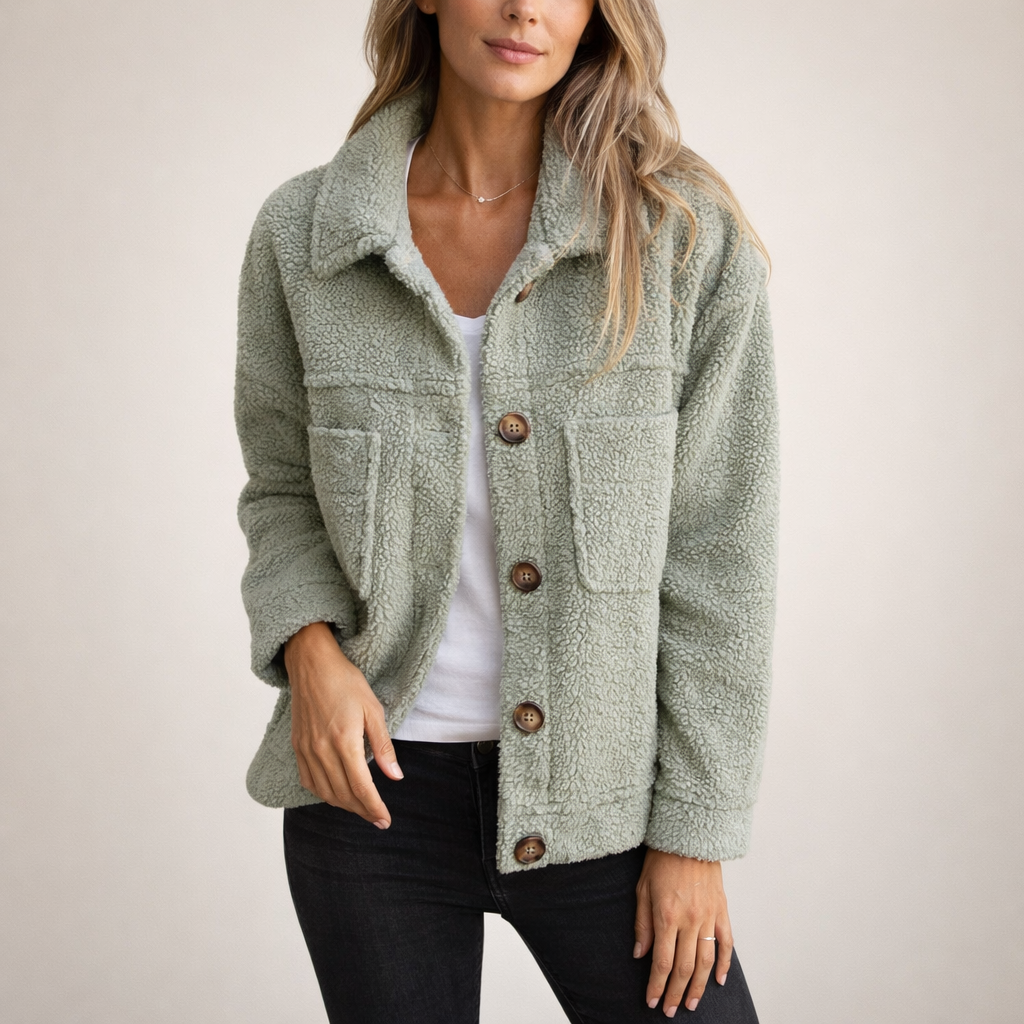 Diana™ | Przytulna kurtka zapinana na guziki