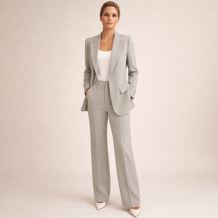 Vanessa™ | Elegancki komplet garniturowy z rozszerzanymi spodniami