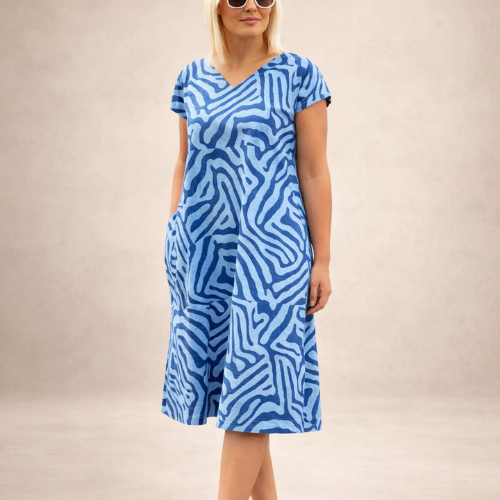 Eleanor | Luźna Sukienka Z Wzorem