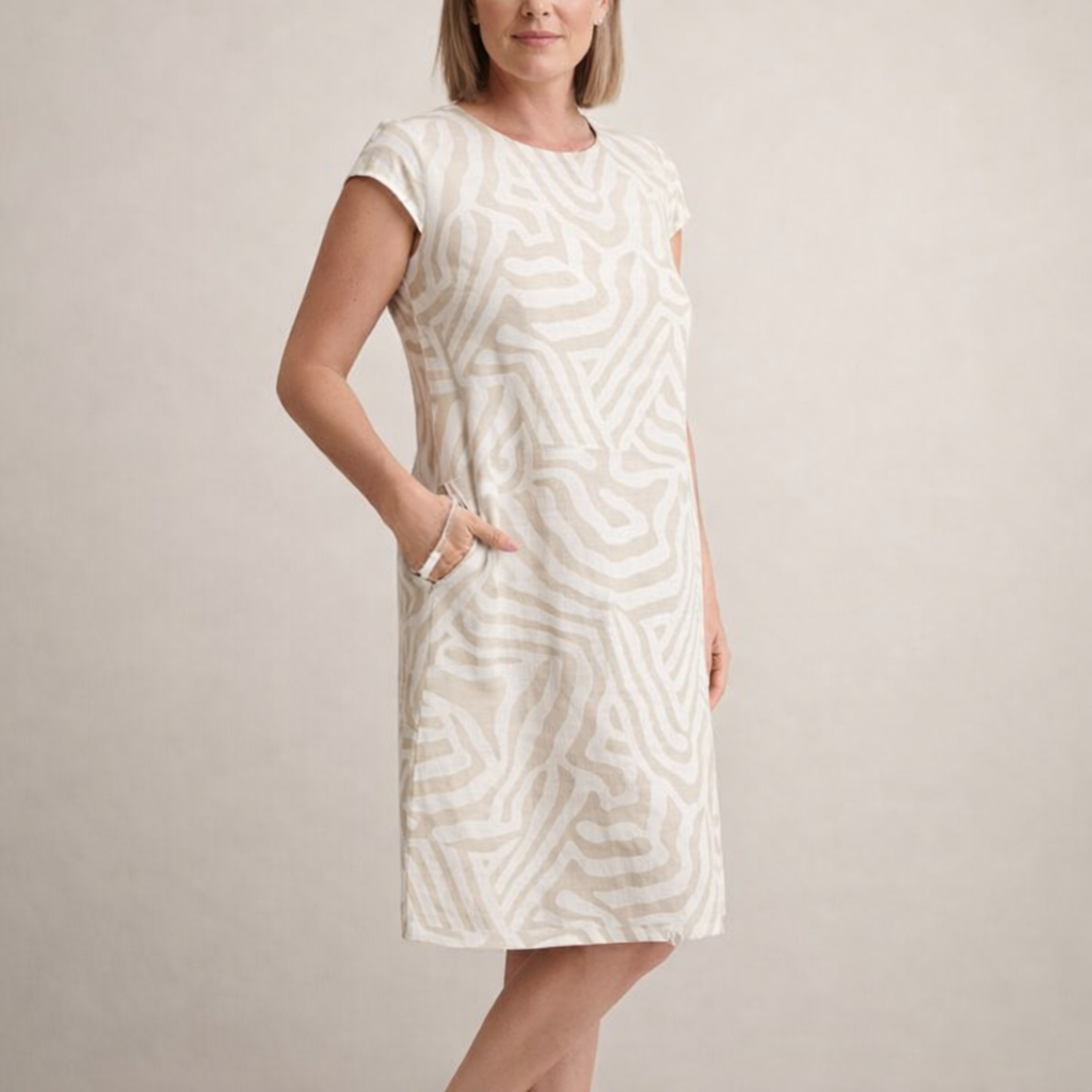 Eleanor | Luźna Sukienka Z Wzorem