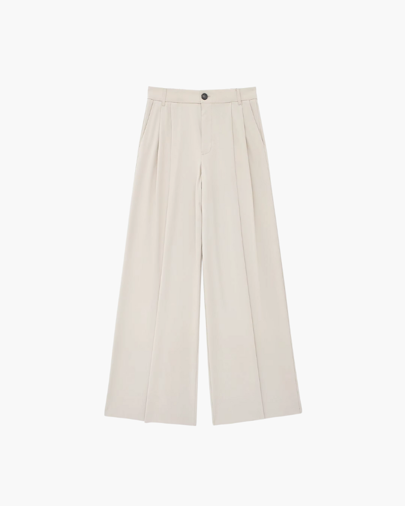 Laura | Szykowne Spodnie z Szeroką Nogawką