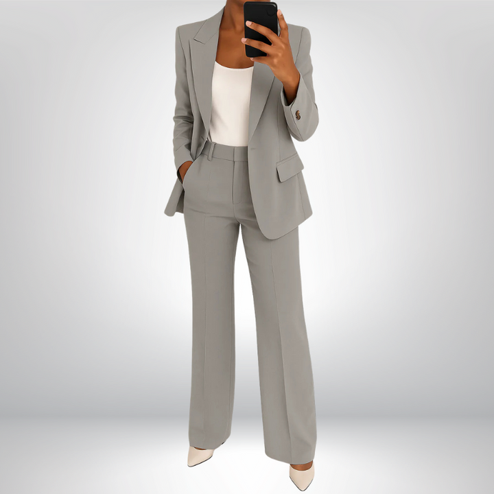 Vanessa™ | Elegancki komplet garniturowy z rozszerzanymi spodniami