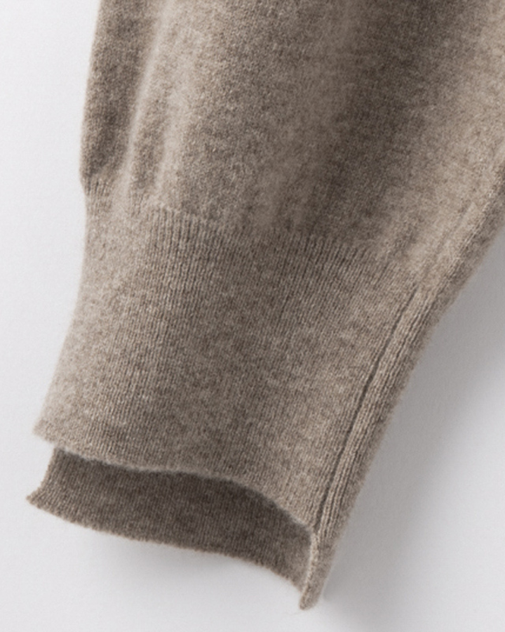 Elwira | Dzianinowe Spodnie z Nogawką Zwężaną