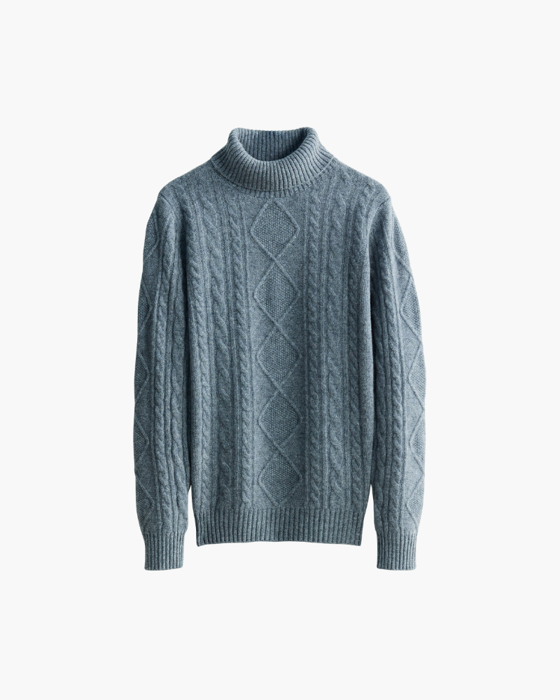 Elżbieta™ | Haftowany Golf z Wełny Merino
