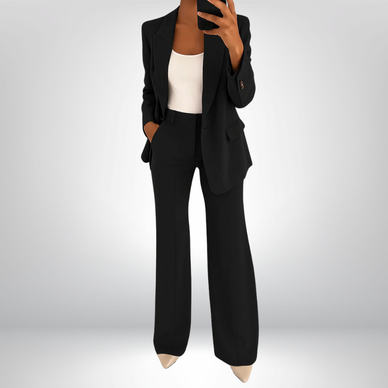 Vanessa™ | Elegancki komplet garniturowy z rozszerzanymi spodniami