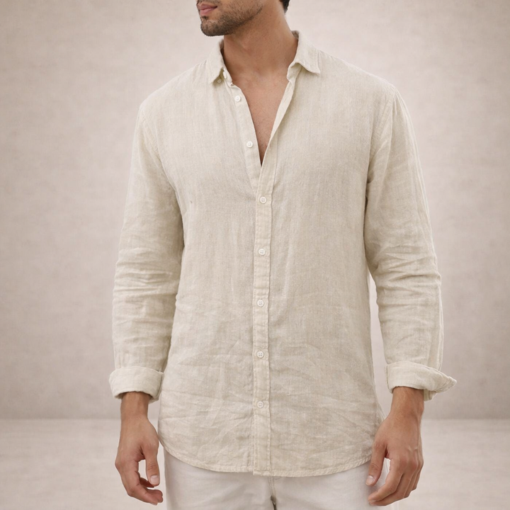 Emilio | Camisa de Lino para Hombre de Manga Larga