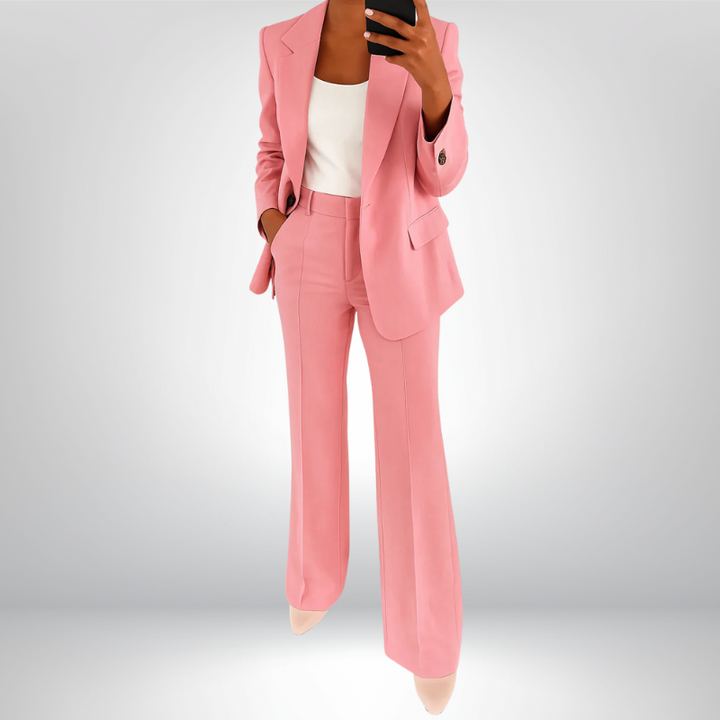 Vanessa™ | Elegancki komplet garniturowy z rozszerzanymi spodniami
