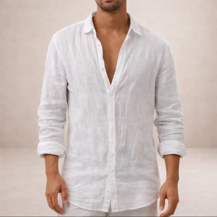 Emilio | Camisa de Lino para Hombre de Manga Larga