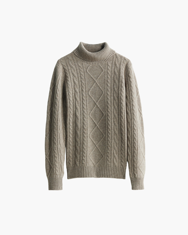 Elżbieta™ | Haftowany Golf z Wełny Merino