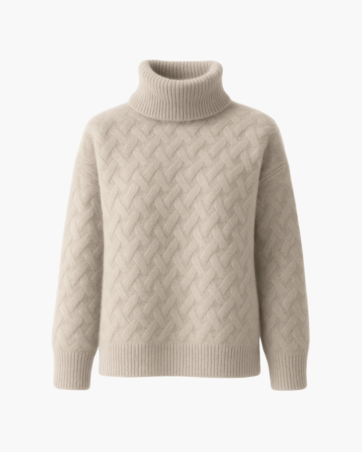 Katarzyna™ | Oversize Sweter z Jedwabistej Wełny
