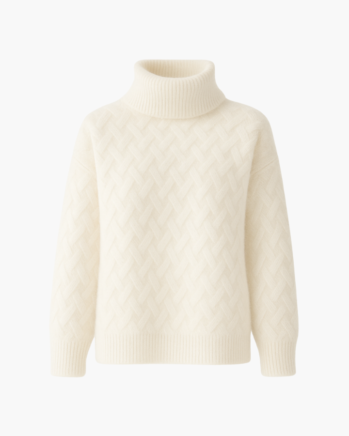 Katarzyna™ | Oversize Sweter z Jedwabistej Wełny