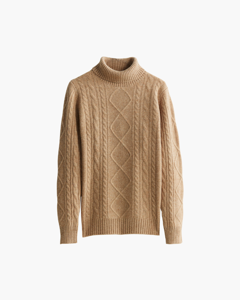Elżbieta™ | Haftowany Golf z Wełny Merino