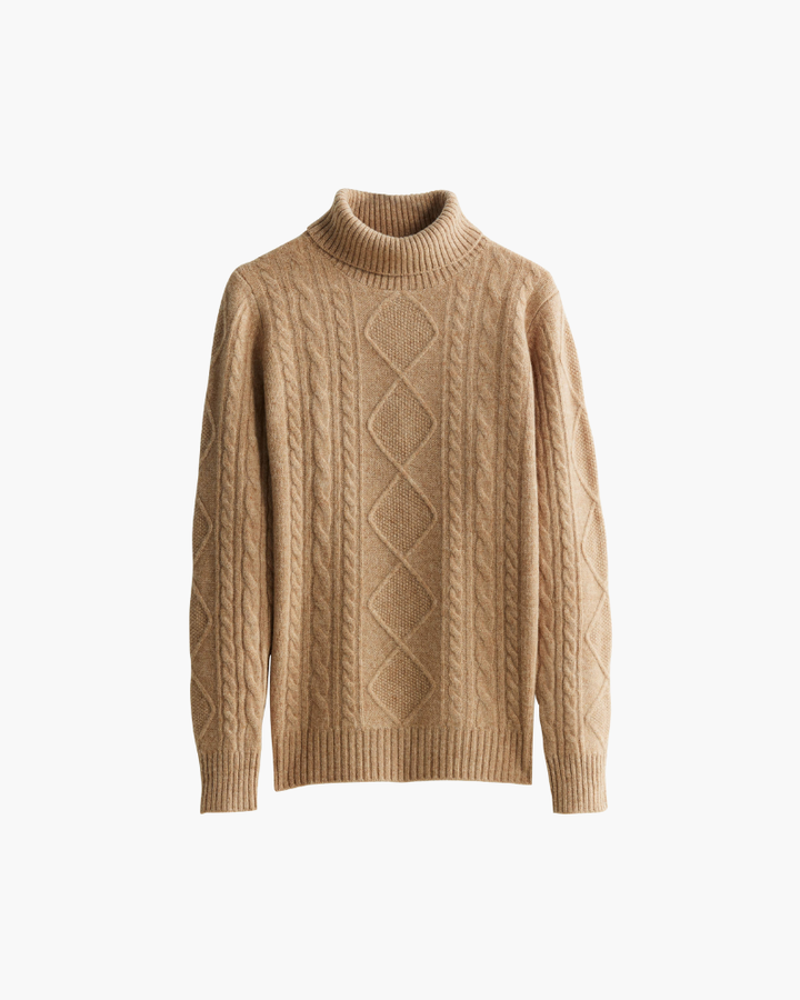 Elżbieta™ | Haftowany Golf z Wełny Merino