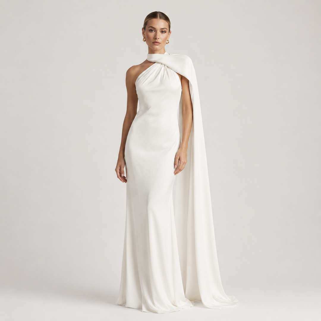 Natalia | Vestido Largo de Fiesta con Cuello Halter