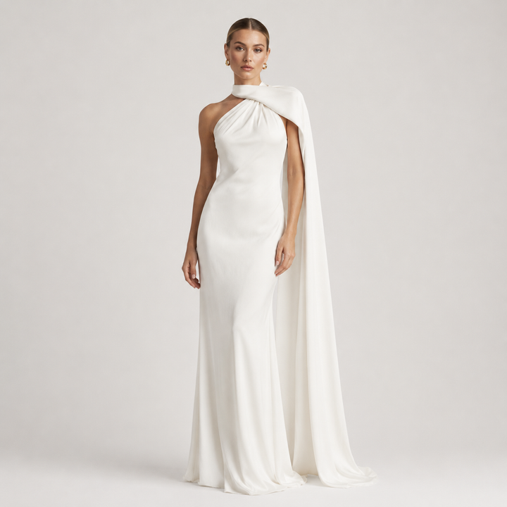 Natalia | Vestido Largo de Fiesta con Cuello Halter