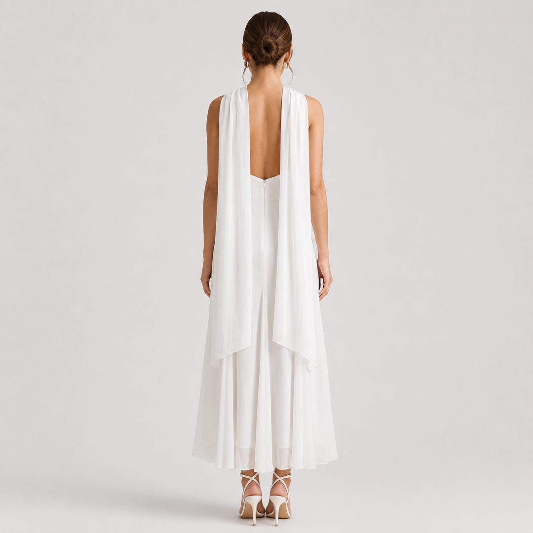 Valentina | Vestido Midi de Fiesta con Escote Halter