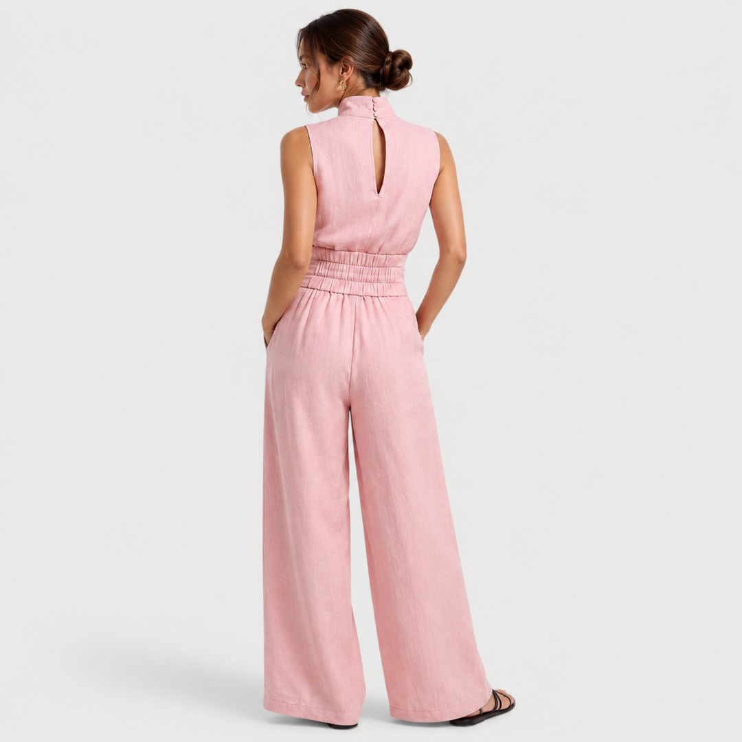 Natalia | Conjunto de Top sin Mangas y Pantalón Ancho