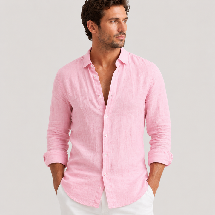 Emilio | Camisa de Lino para Hombre de Manga Larga