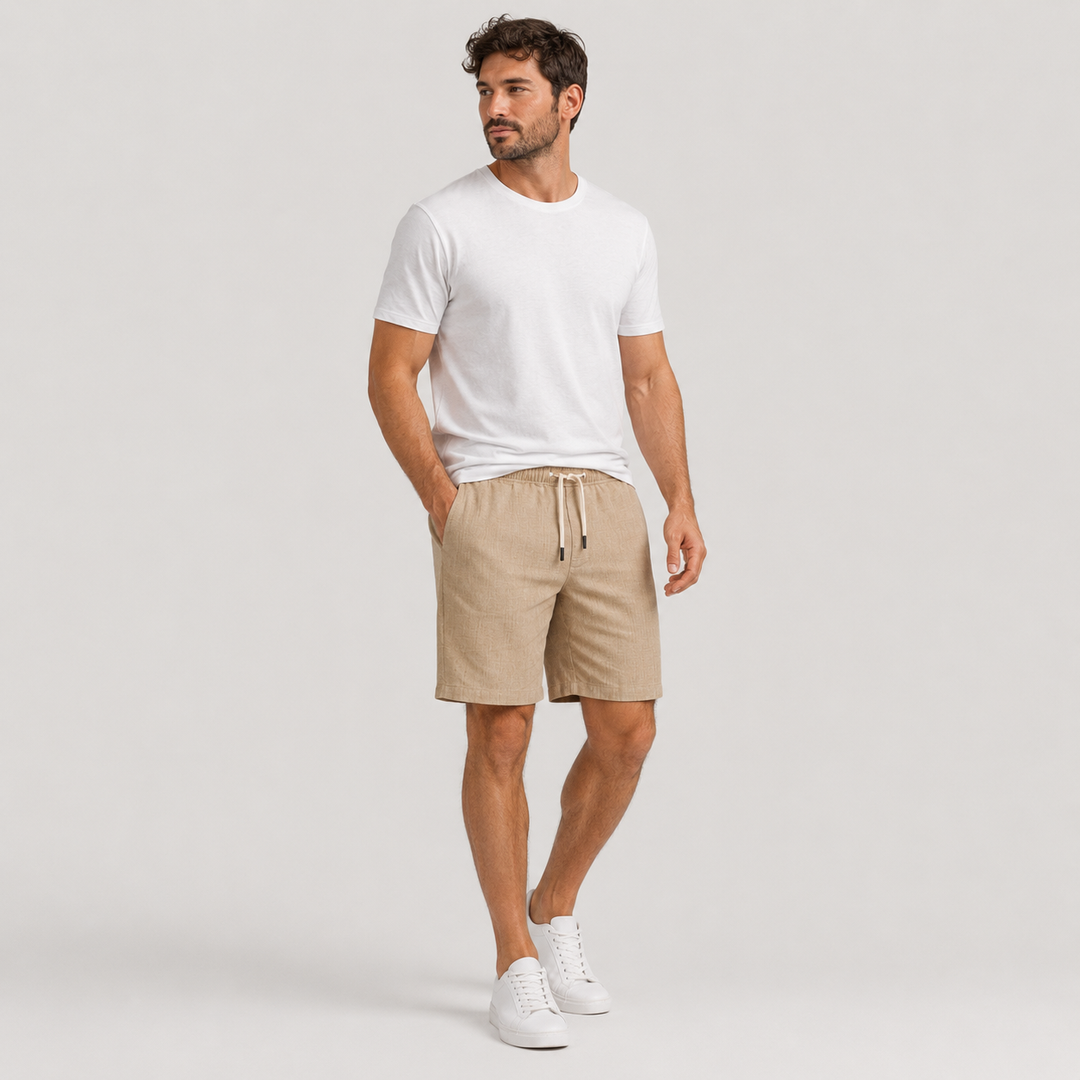 Nicolás | Pantalón Corto Casual con Cintura Elástica